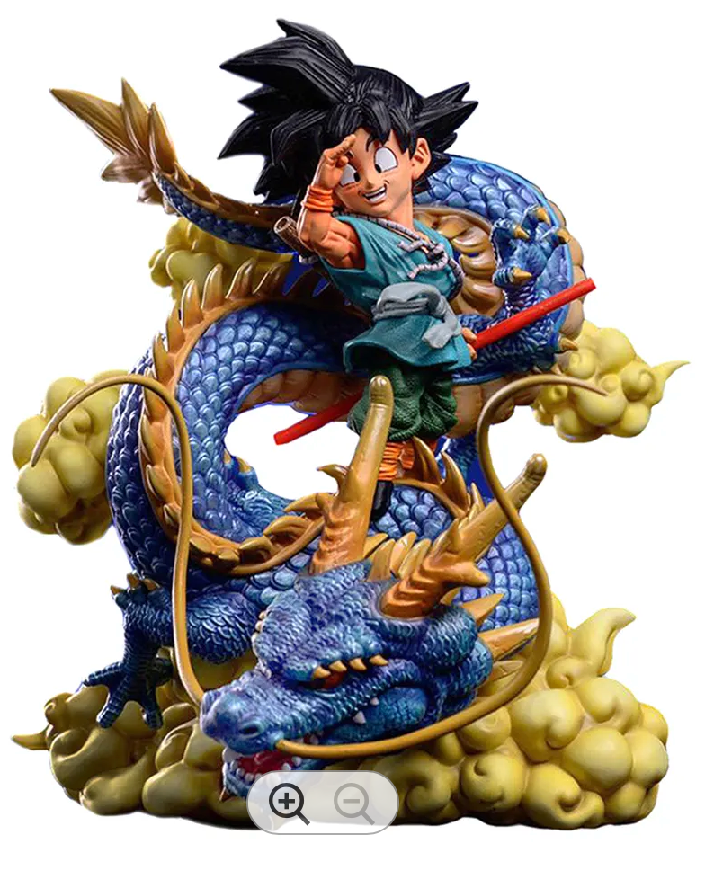 Son Goku with Shenron Figure 16 Cm